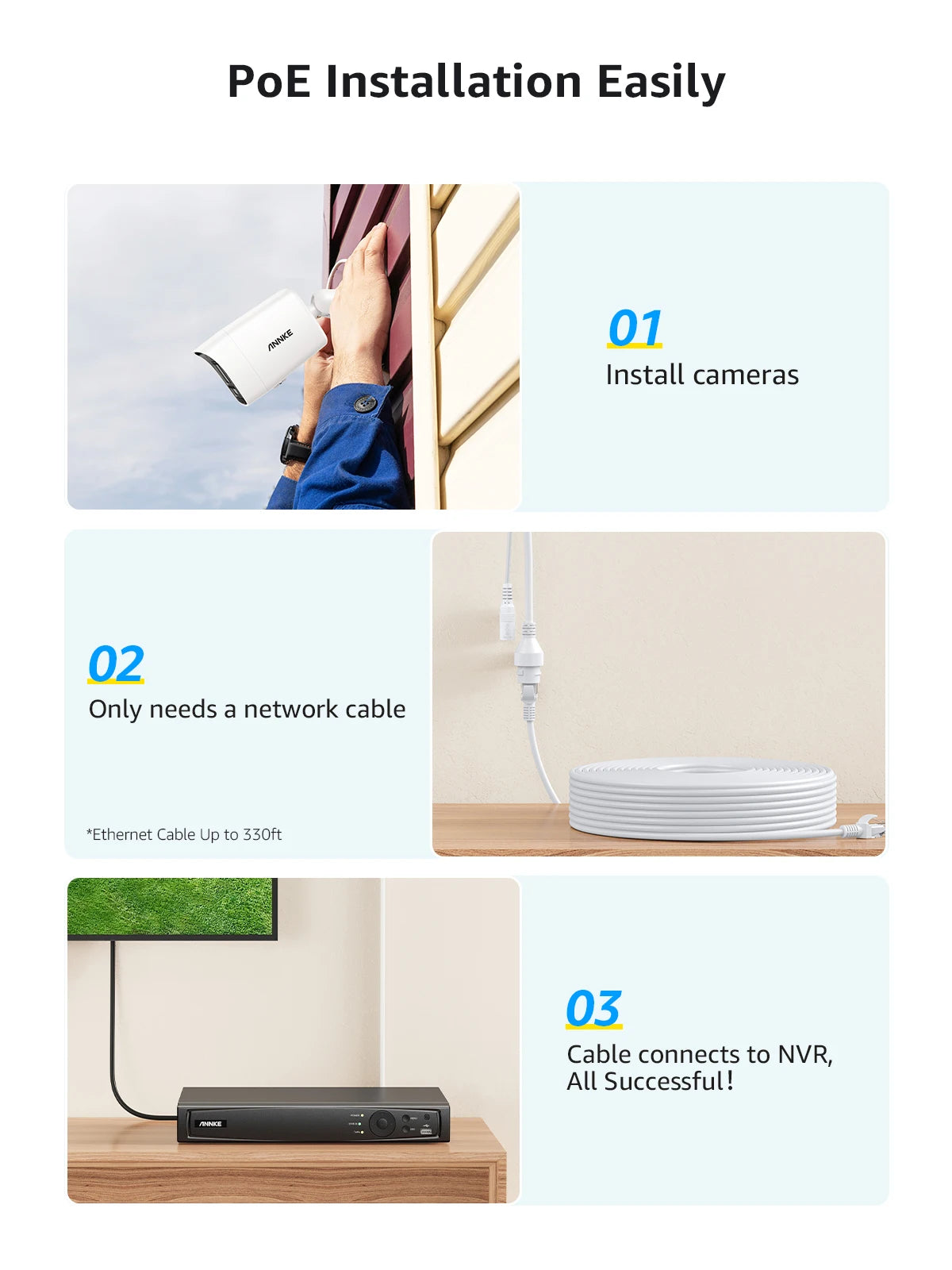 Video Surveillance System 8CH NVR Kit, Two-way Audio