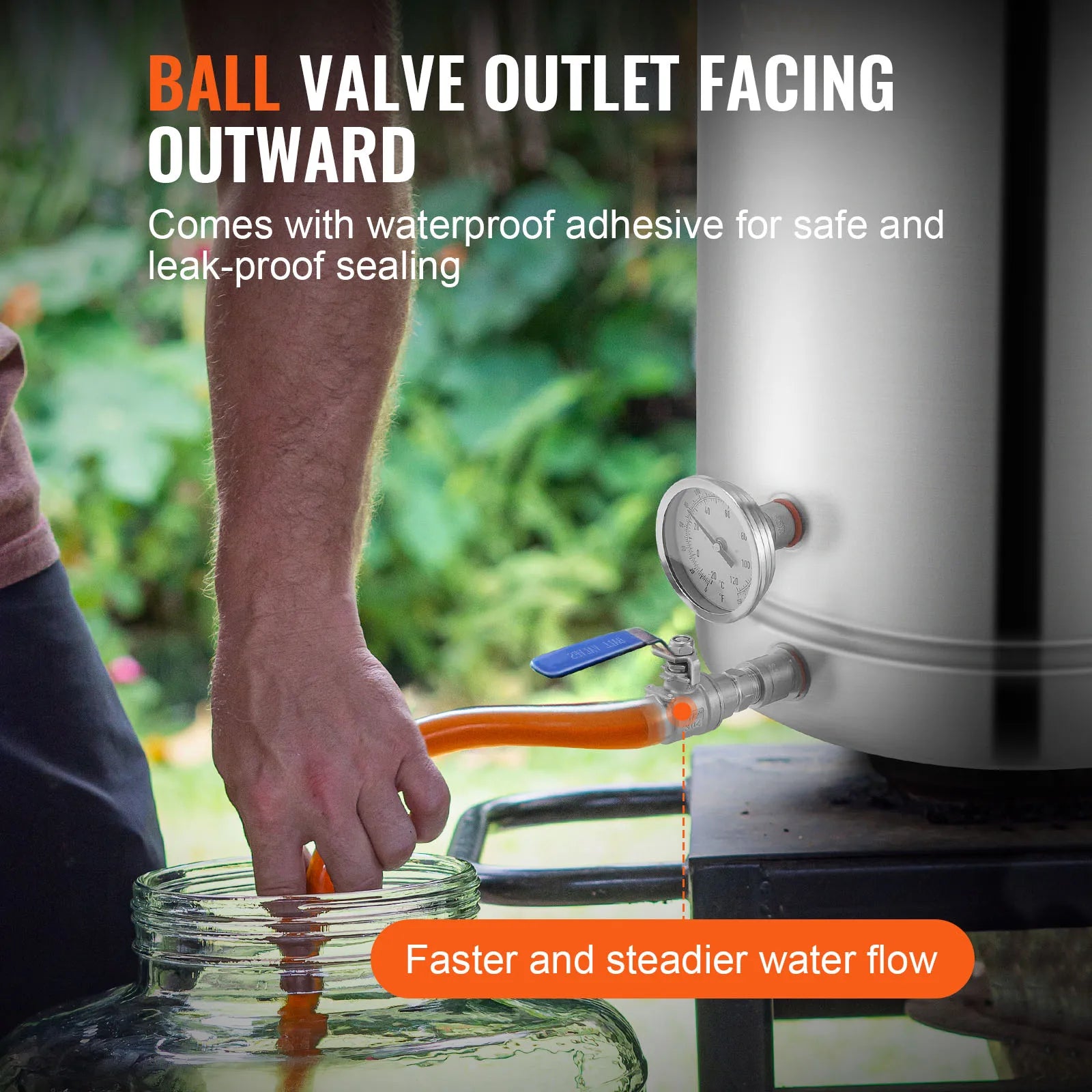 16 GALLON Brewing Pot, Beer Brew Kettle, Lid