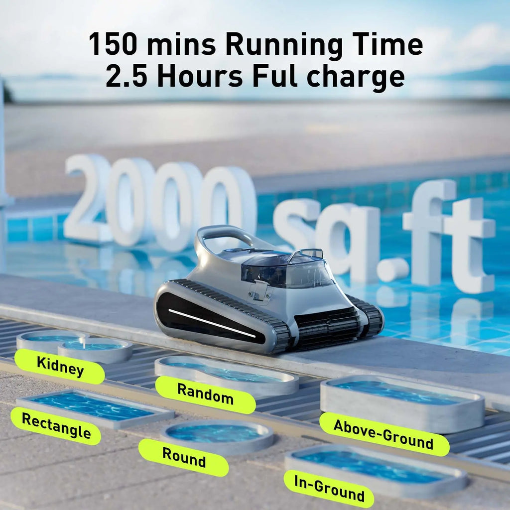 Cordless Robotic Cleaner, Inground Pools, Vacuum