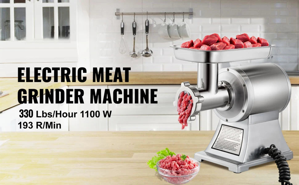 Electric Meat Grinder, Commercial Kitchen Chopper, Food Processor