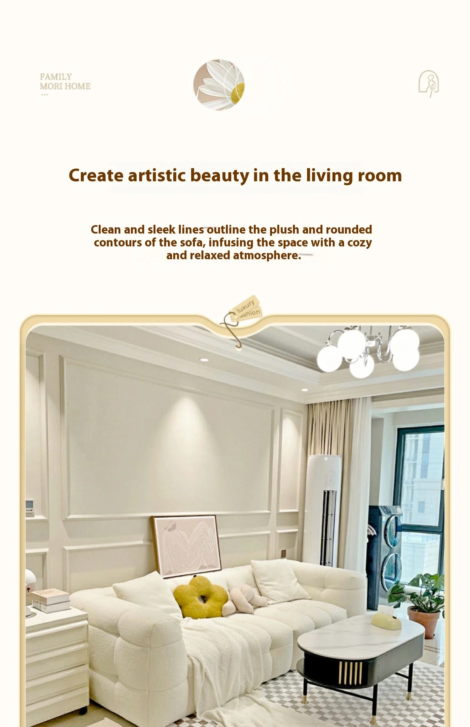 Plush Reclining Sofa Corner Lounger