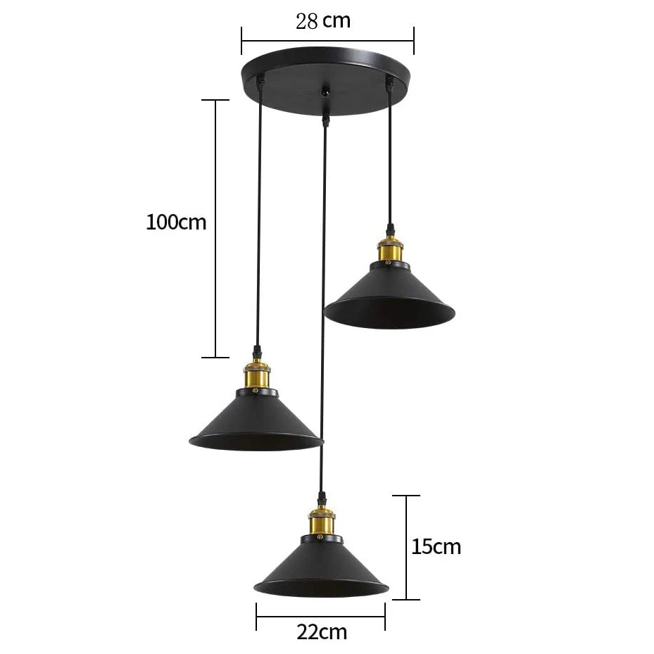 Little Black Umbrella Hanging Lamp,