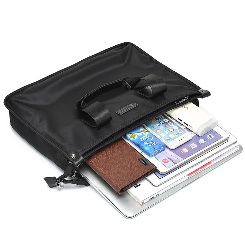 Business Briefcase Polyester Laptop Crossbody Bag
