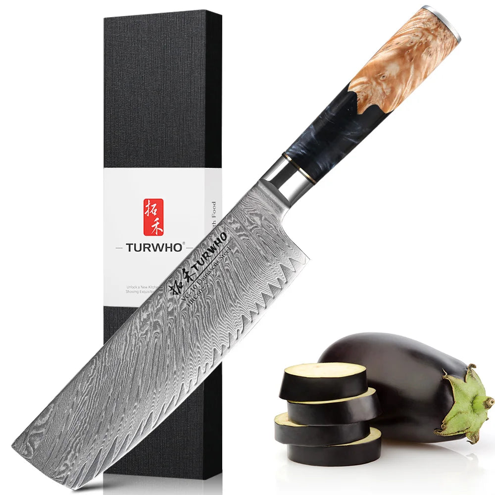 Damascus Kitchen Chef Knife High Carbon Steel
