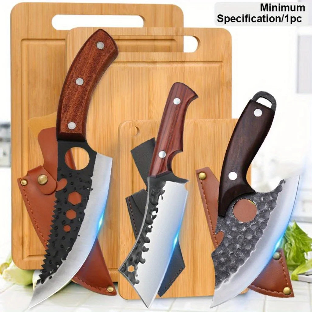 1-6PCS Stainless Steel Kitchen Knives Set