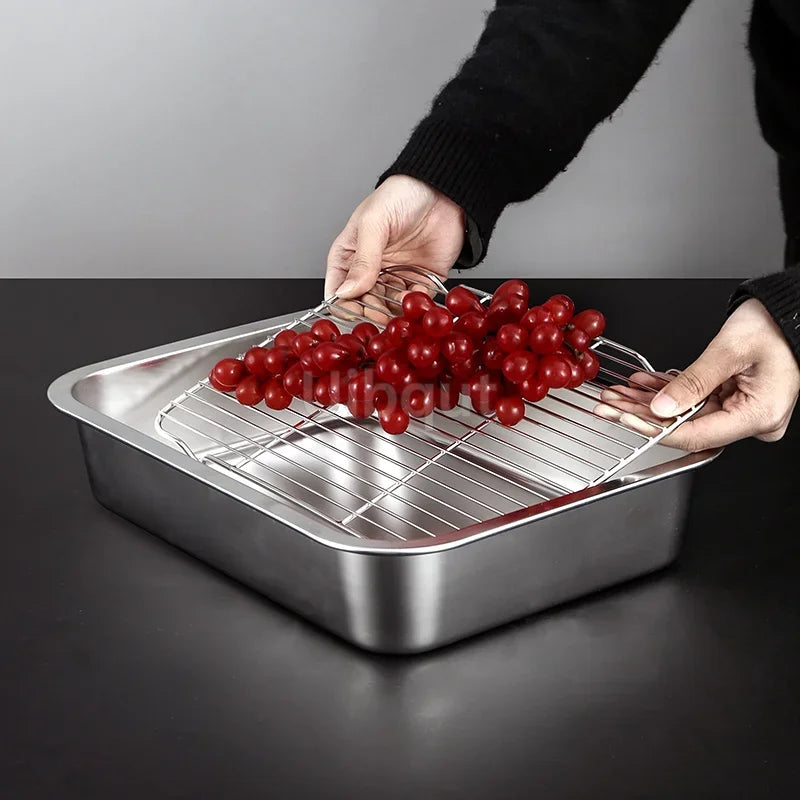 Stainless Steel Trays, Storage, Kitchen Containers, Lids