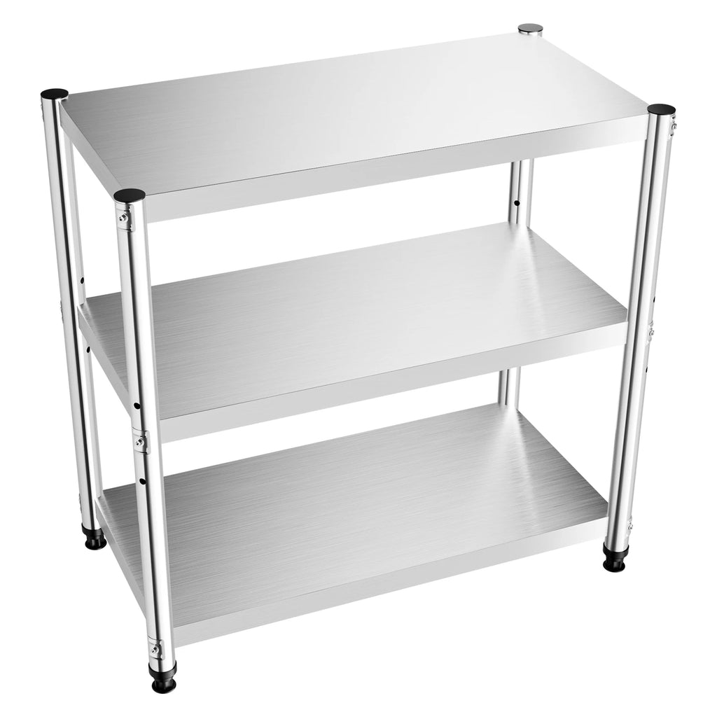 Stainless Steel Storage Rack,3-Tier Multi-functional Shelf
