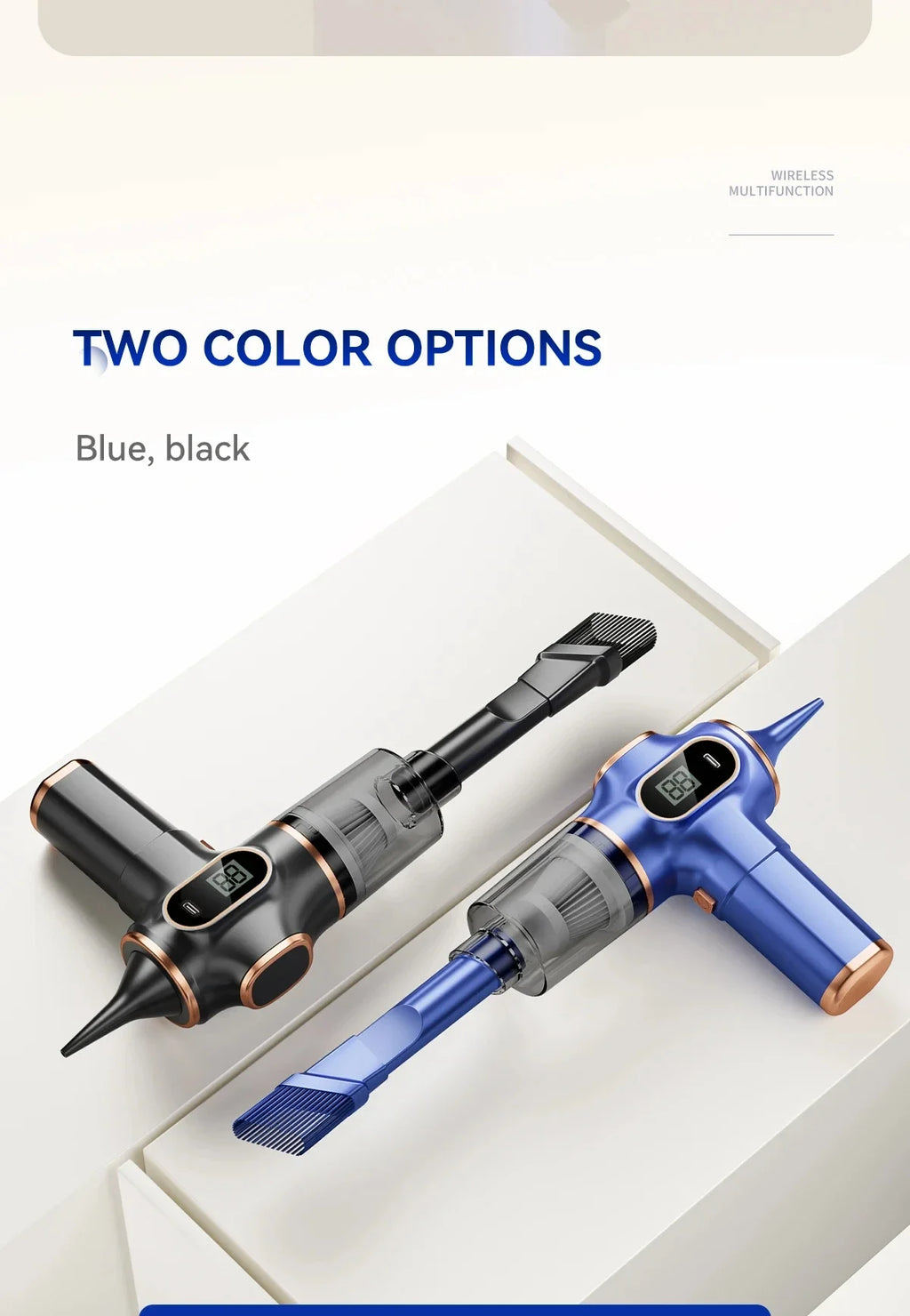 5 in1 Wireless Automobile Portable Vacuum Cleaner