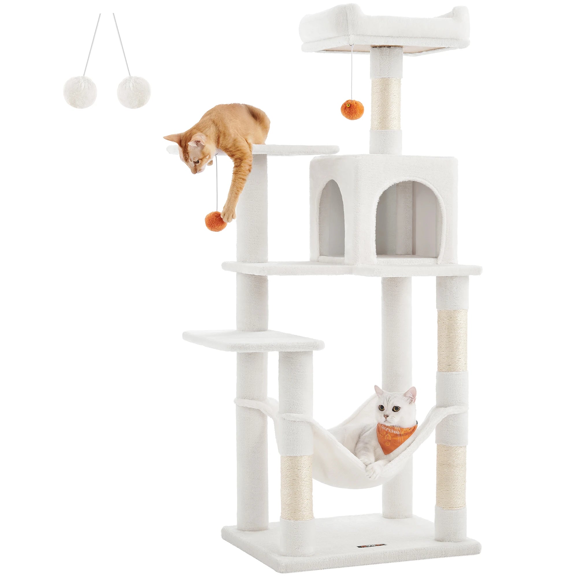 56.3-Inch Cat Tower for Indoor Cats