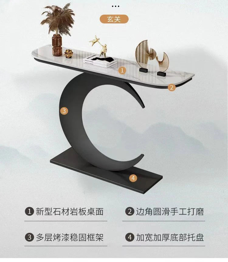 Slate Hallway, Porch Iron Console Table