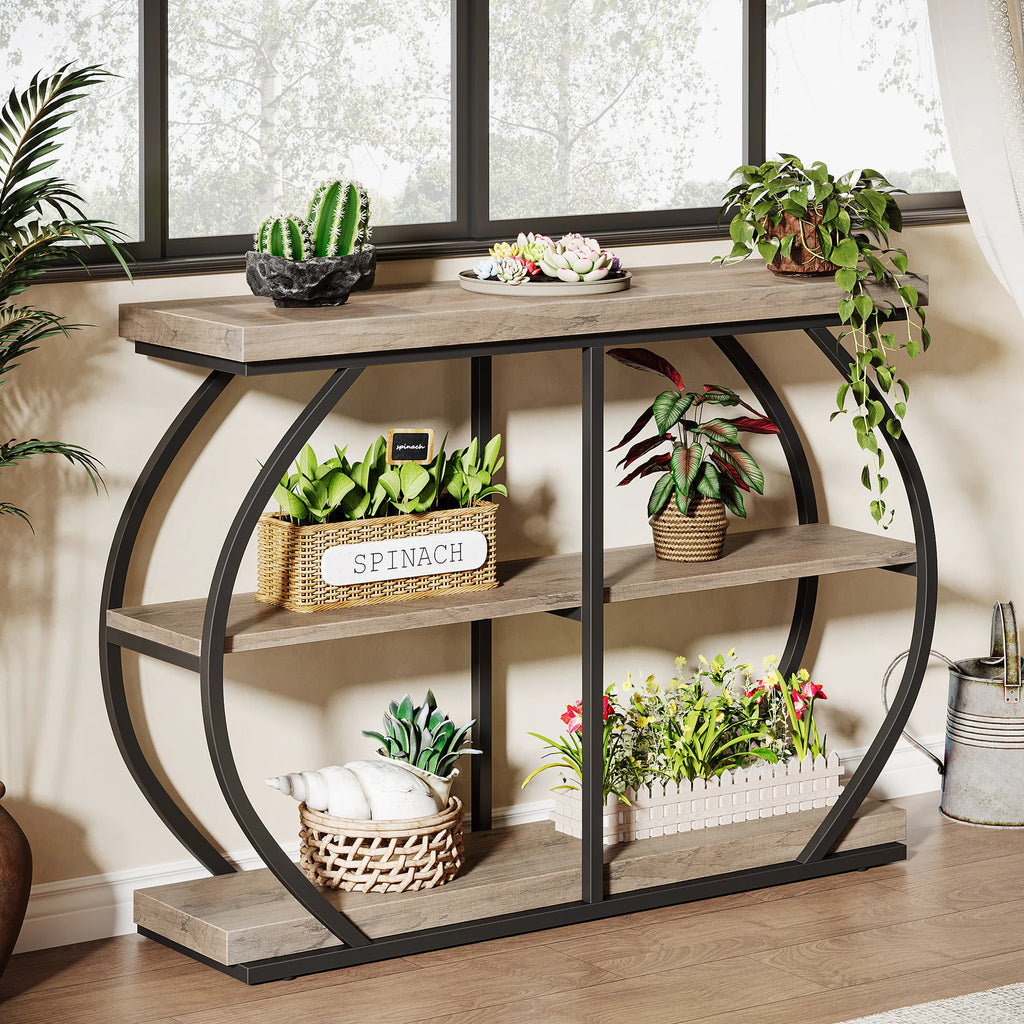 41.3" Console Table, 3-Tier Entryway Table