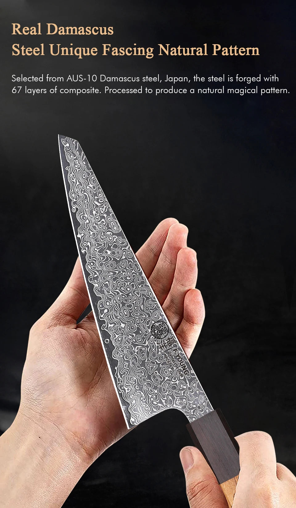 6-inch Honesuki Knife Damascus Steel Kitchen Chef Knives