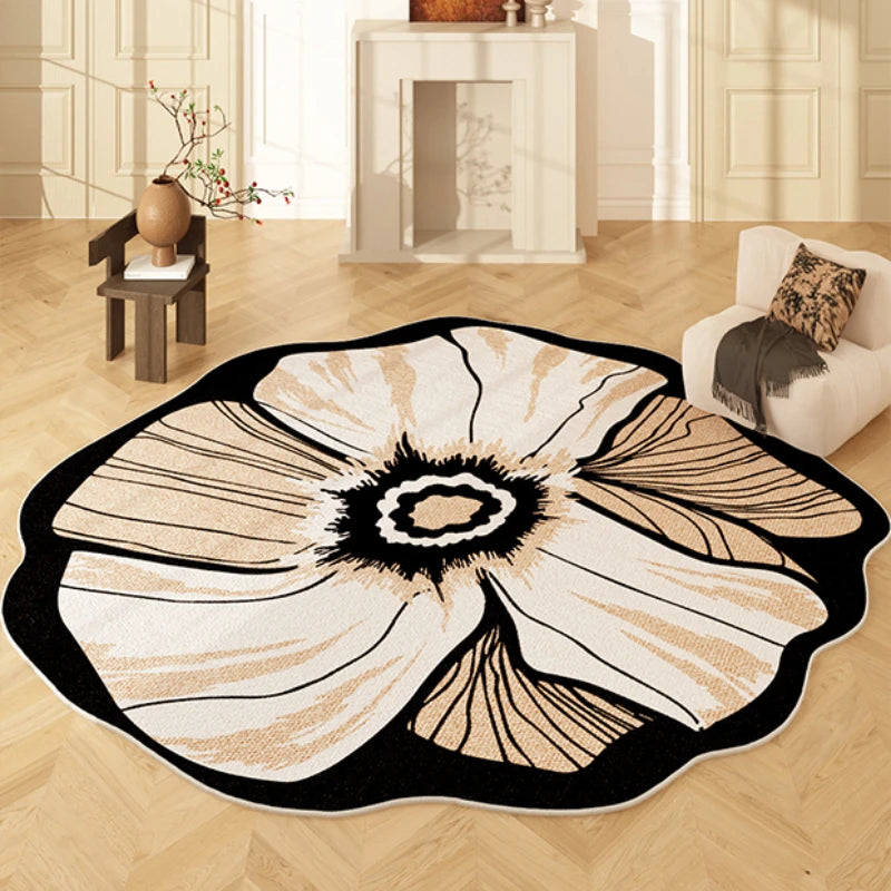 Irregular Shape, Decoration Flower Pattern Carpet, Anti-Slip