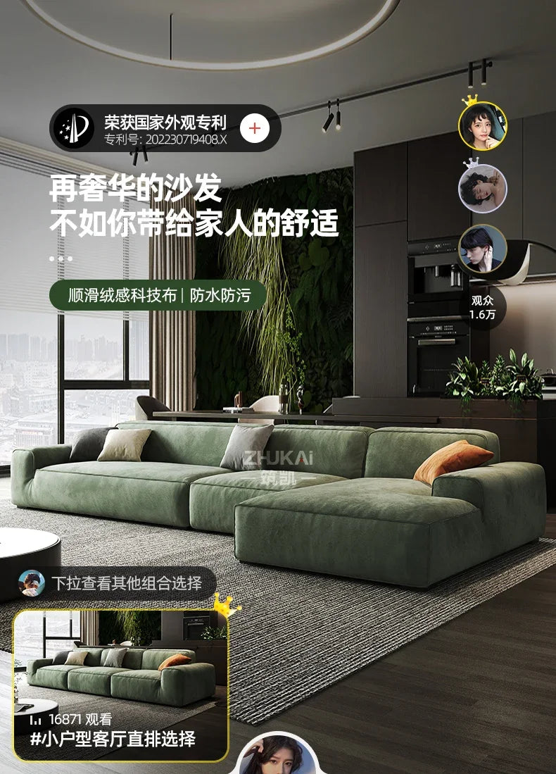 Fabric Corner Modular Living Room Sofas