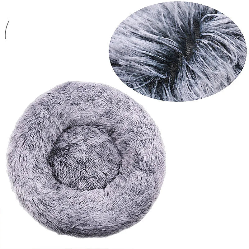 40-60cm. Round Pet Bed, Small Dog, Cat, Washable