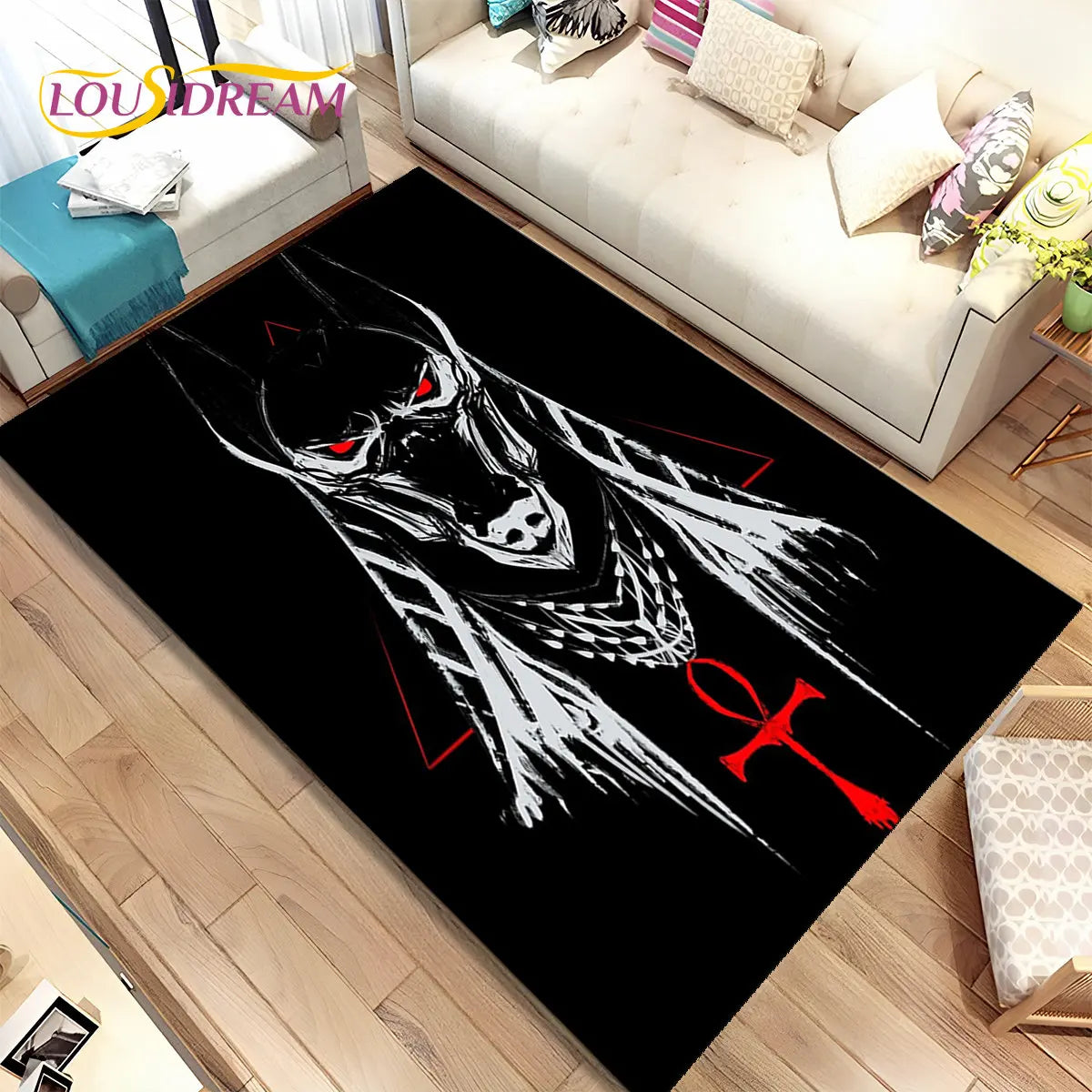 Egypt Anubis Horus Mythology Non-Slip Area Rugs