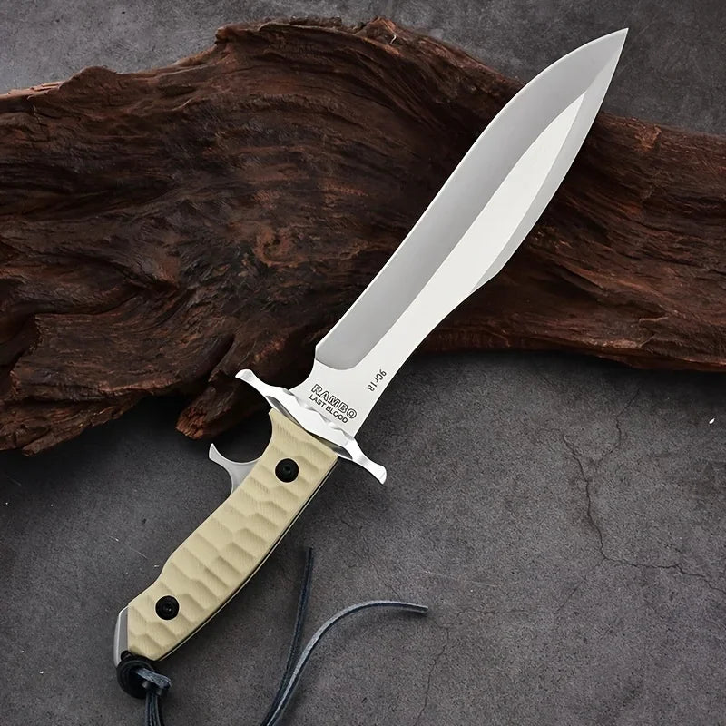 Outdoor tactical knife with knife sheath