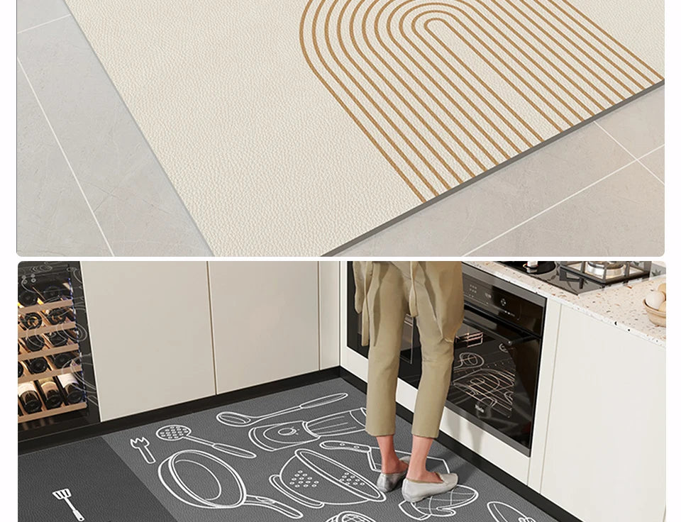 Waterproof, Oil-proof, Non-slip Floor Mats, Area Rugs