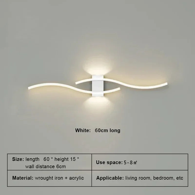 LED Wall Lamp, Smart Remote Control, Adjustable Color