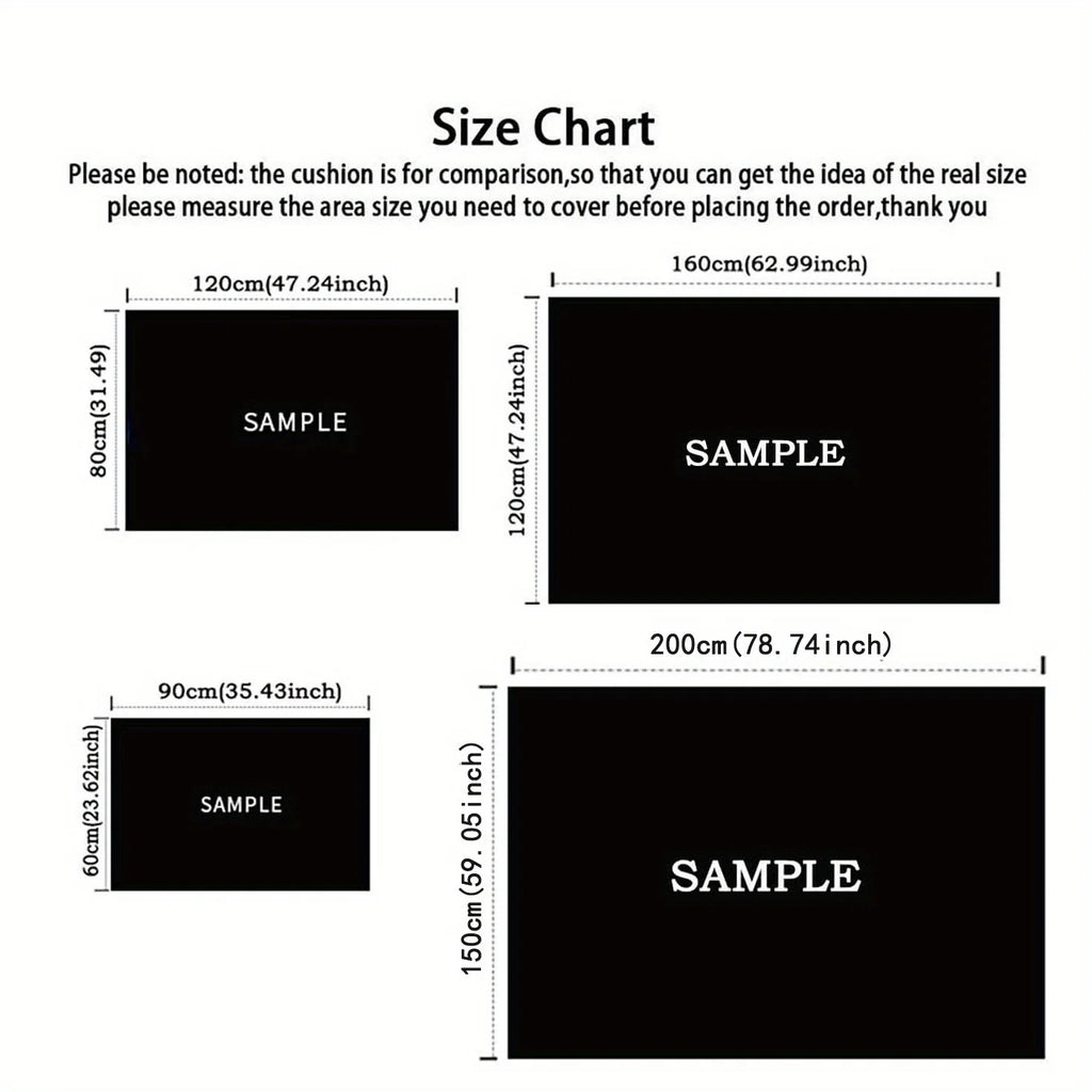 Cat Family Velvet Rug, Non Slip, Various Sizes