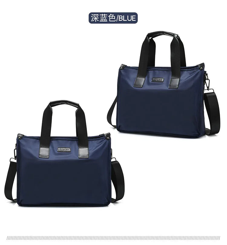 Business Briefcase Polyester Laptop Crossbody Bag