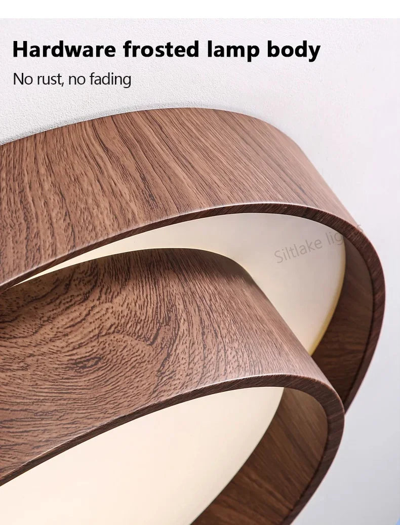 Ceiling Lights, Walnut, Black, Dimmable