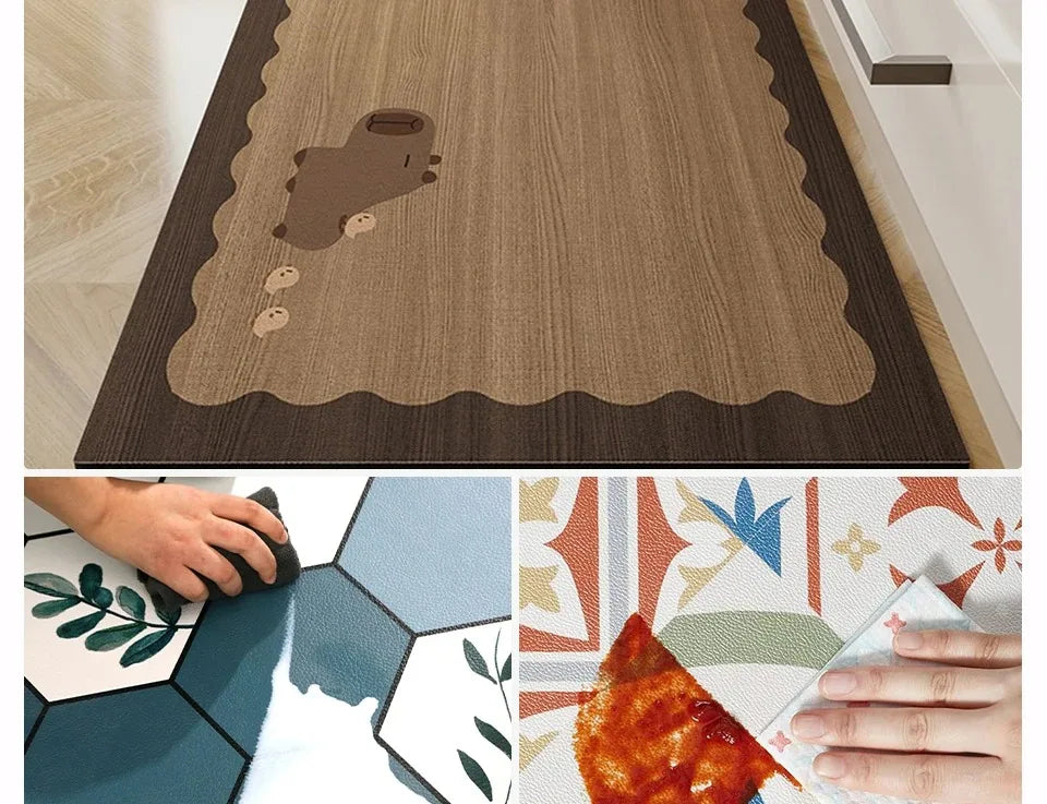 Waterproof Non-slip wood Grain Carpets
