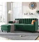 L Shaped Couch with Reversible Chaise.
