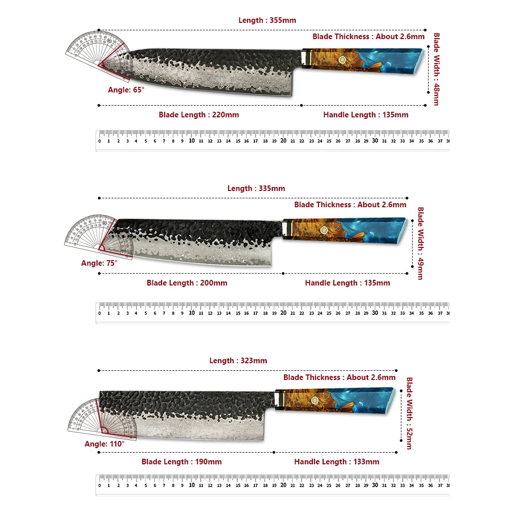 High Quality Damascus Steel Japanese Knives