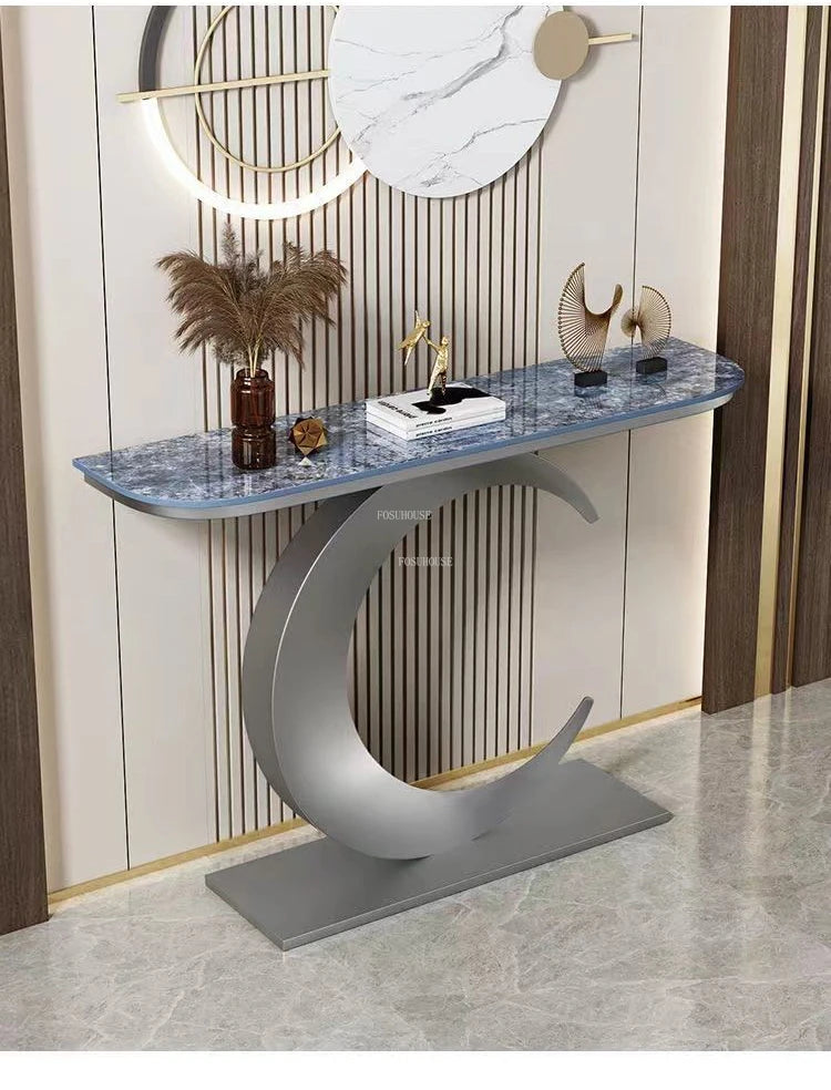 Slate Hallway, Porch Iron Console Table