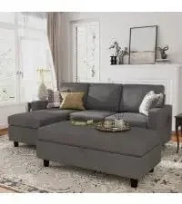 3-Pc. Convertible Sleeper, Storage