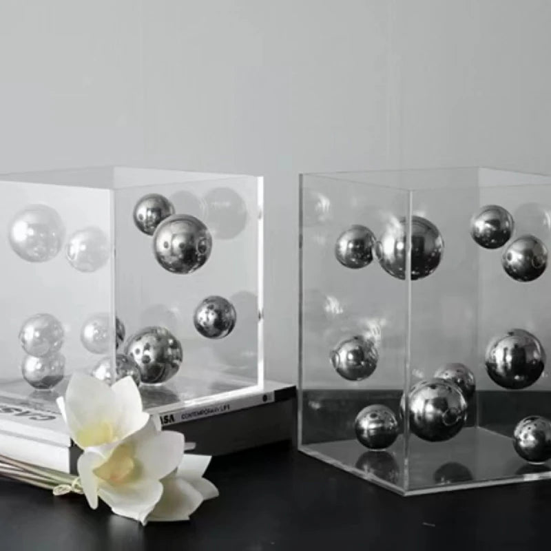 Acrylic Cover Sphere Decoration, Living Room Home Decor