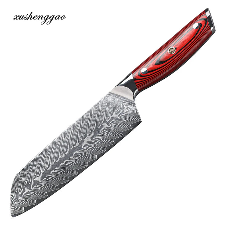 7 Inch Santoku Knife 67-layers Damascus Kitchen Knife