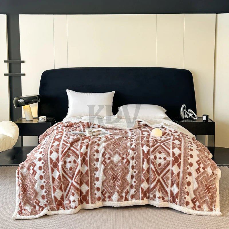 Fleece Blanket, Artificial Wool, Various Colors, Sizes