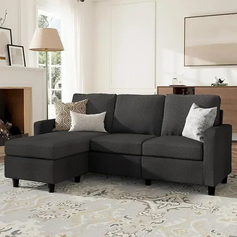 L Shaped Couch with Reversible Chaise.
