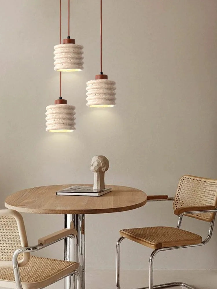 Yellow Cave Stone Led Pendant Lamp, Small Hanging Lighting