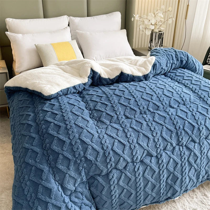 Polyester Sherpa, Quilted Comforters, Various Colors, Sizes