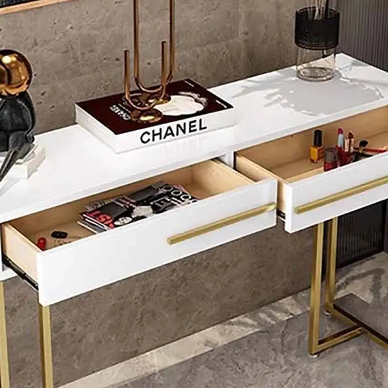 Modern Luxury Beauty Console Table With Storage