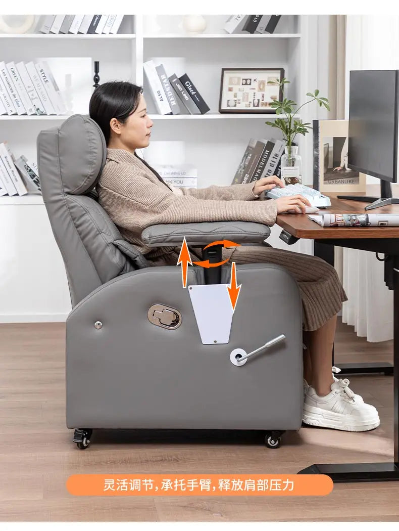 Leather Sofa Lounge Armchair Living Room Recliner