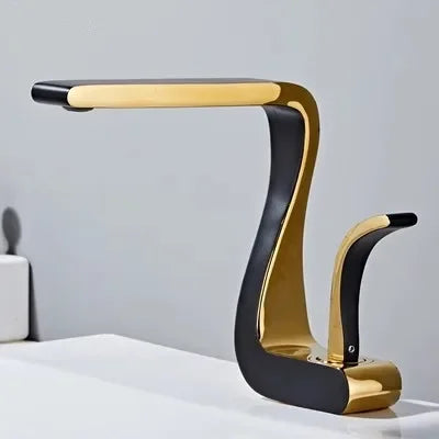 Gold Bathroom Mixer Tap Wash Basin Faucet