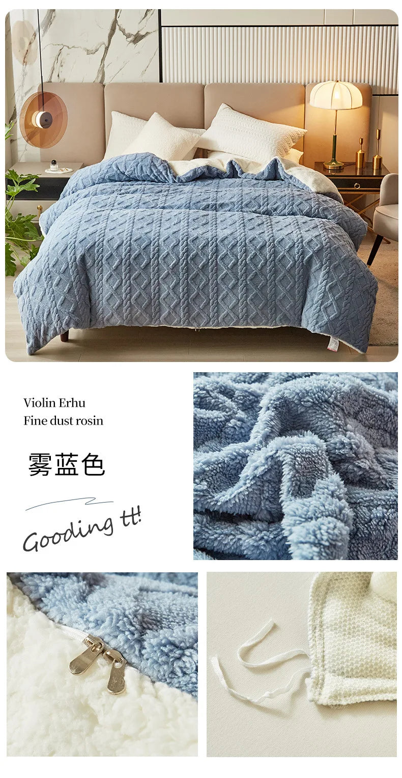 Artificial Fleece, Quilt Blanket, Various Colors, Sizes