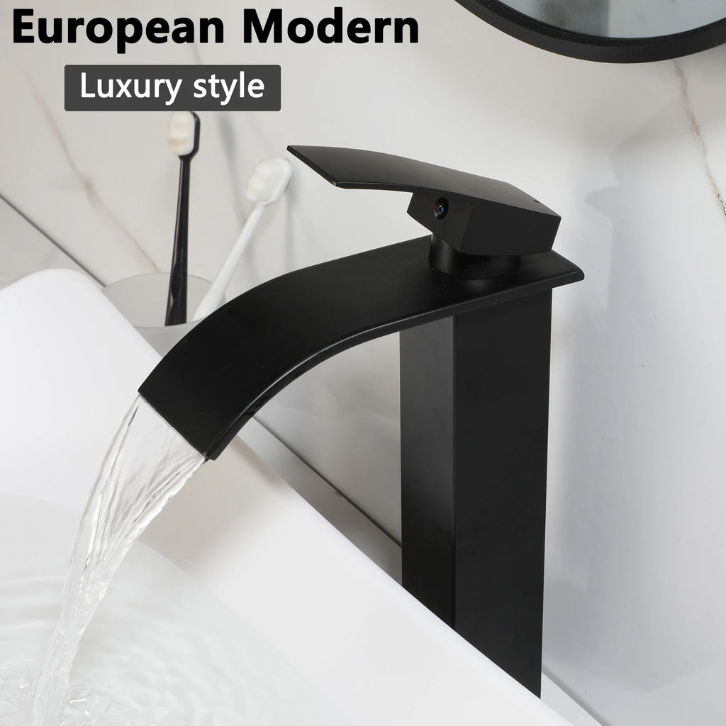 Blue Vessel Sink Deck Mounted, One Handle Faucet, Drain Set