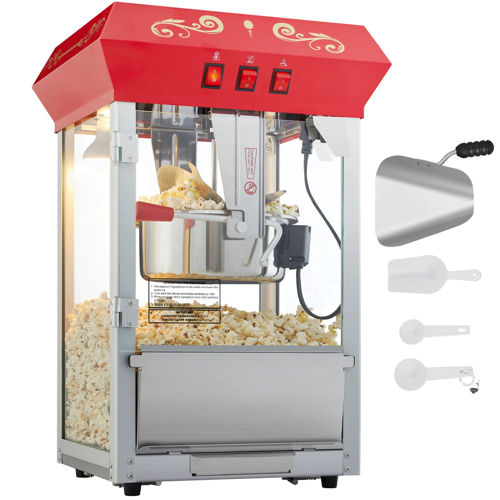 8/12Oz Electric Popcorn Maker, Scoop Spoon