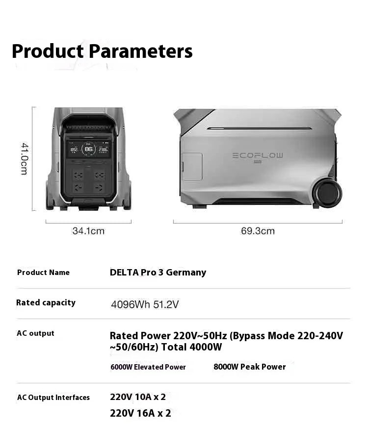 4000W, 220v, Emergency Portable Power Supply