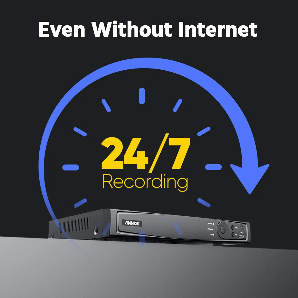 8CH NVR With 4/8 PCS security camera kit