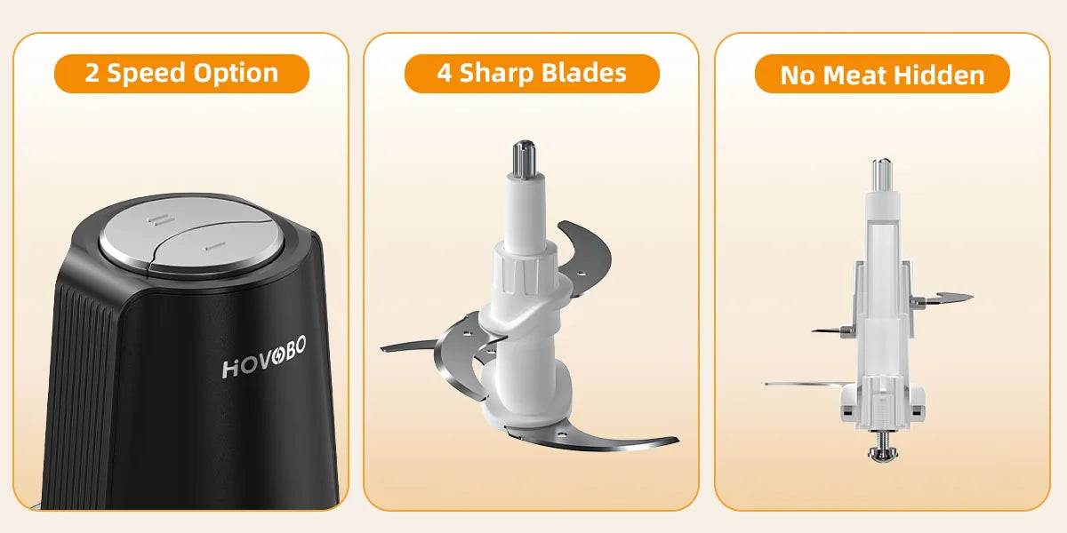 Food Processor Electric Meat Grinder Food Chopper