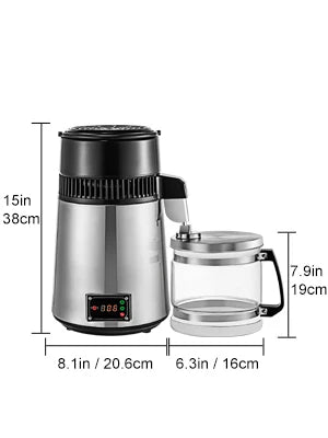 750W Adjustable Temperature Water Distiller 4L
