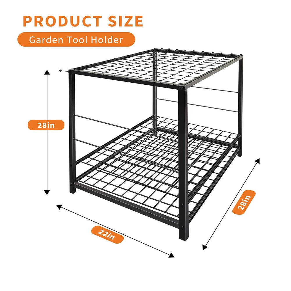 Metal Yard Tools Storage, Organizer for Garage