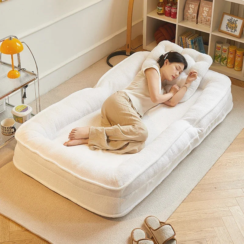 reclining and sleeping single bedroom small sofa