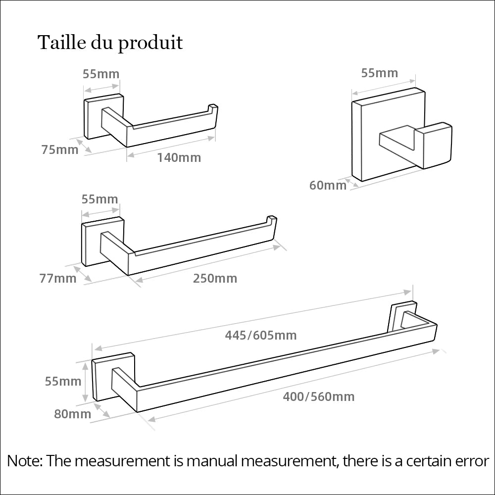 Rose Gold Bathroom Accessories Set